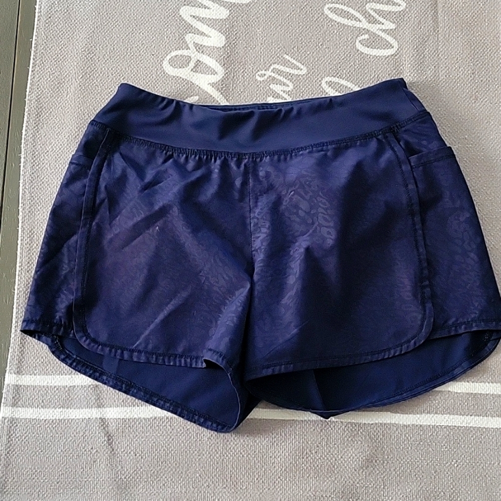 Girls size 14 navy blue active wear shorts good condition